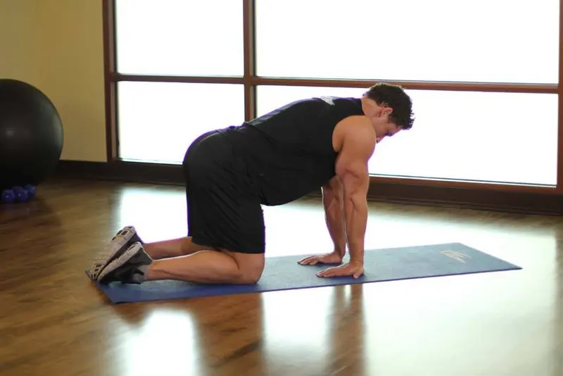 Kneeling Forearm Stretch: starting position