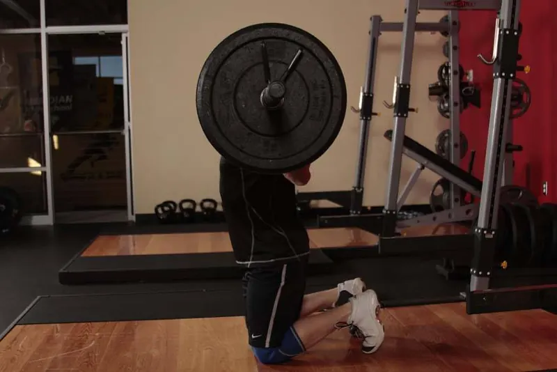Kneeling Jump Squat: starting position