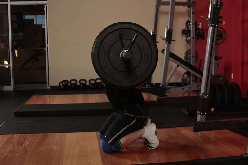 Kneeling Jump Squat: end position