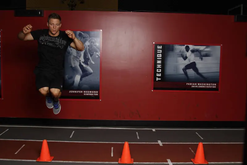Lateral Cone Hops: end position