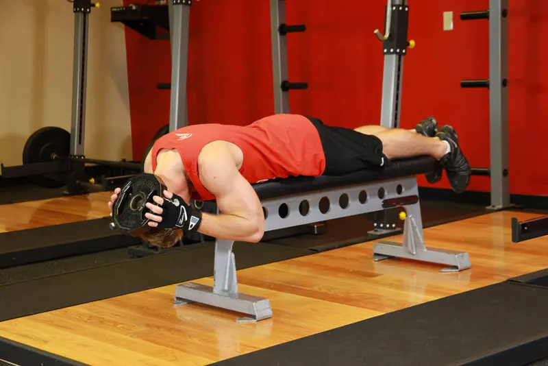 Lying Face Down Plate Neck Resistance: starting position