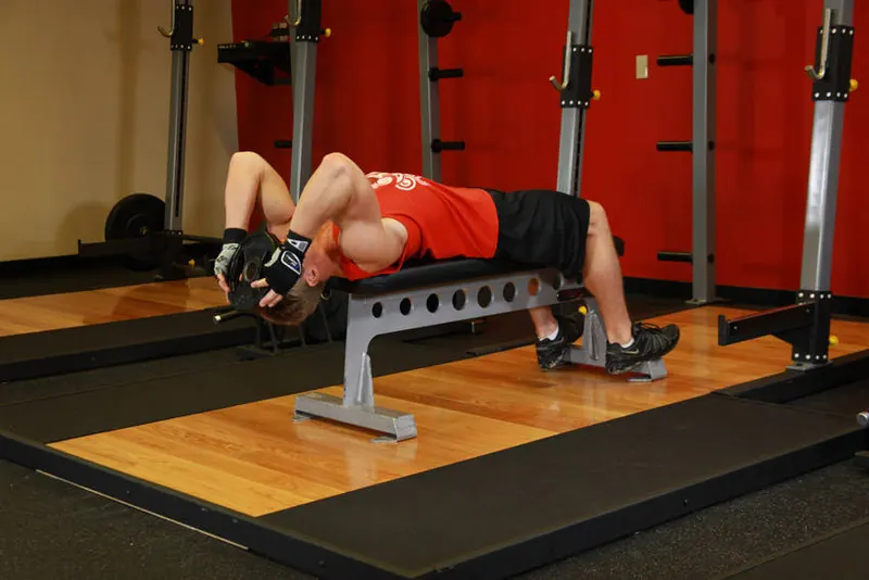 Lying Face Up Plate Neck Resistance: starting position