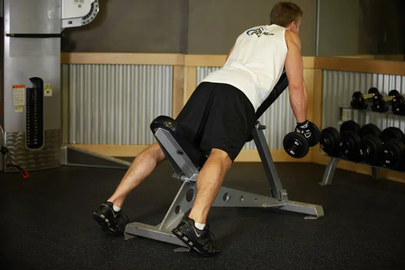 Middle Back Shrug: end position