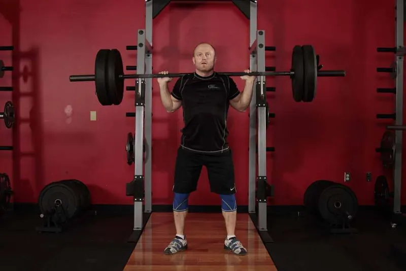 Olympic Squat: starting position
