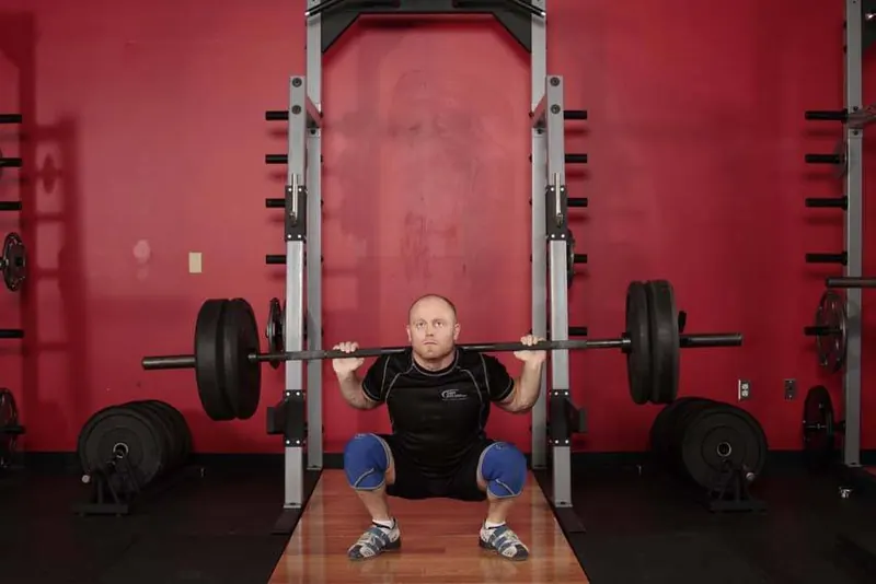 Olympic Squat: end position