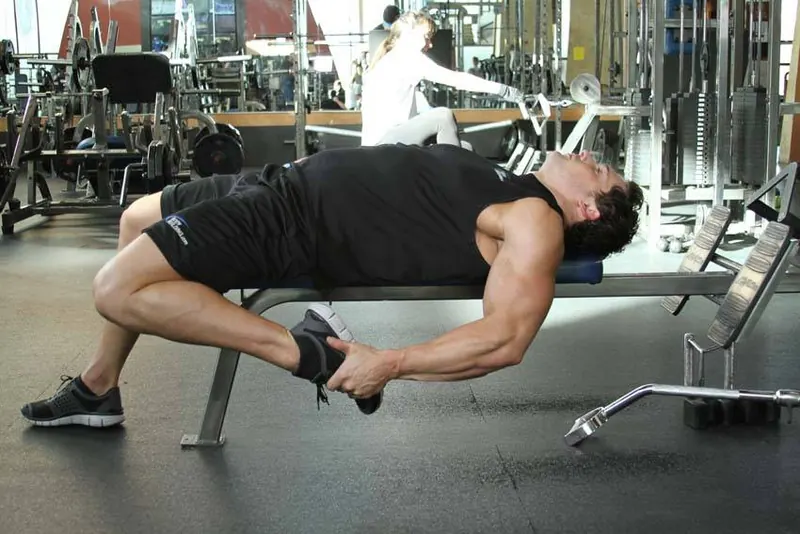 On-Your-Back Quad Stretch: end position