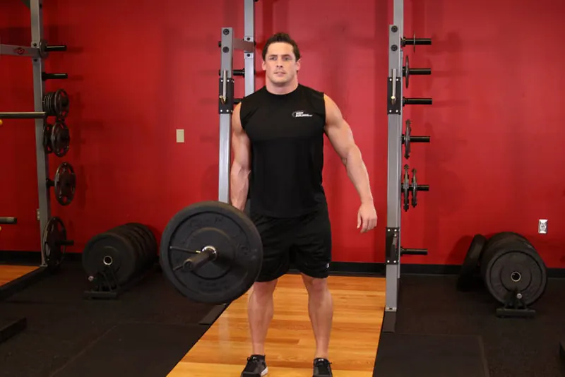 One-Arm Side Deadlift: end position