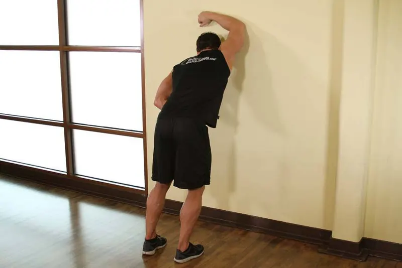 One Arm Against Wall: starting position