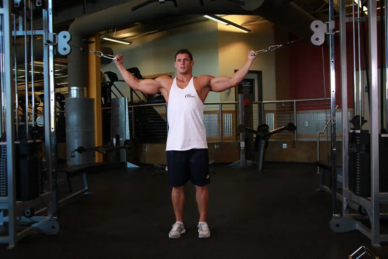 Overhead Cable Curl: starting position