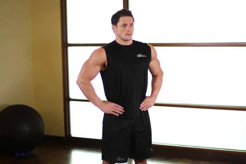 Overhead Stretch: starting position