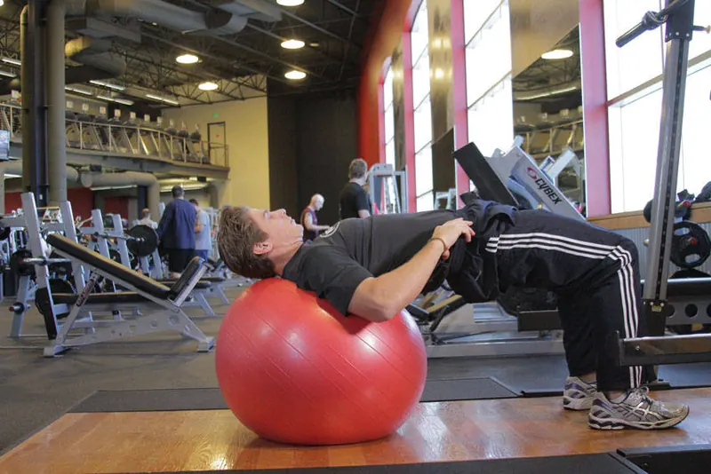 Physioball Hip Bridge: end position