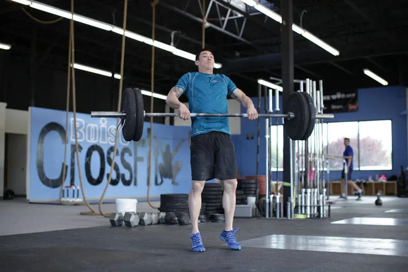 Power Clean: end position