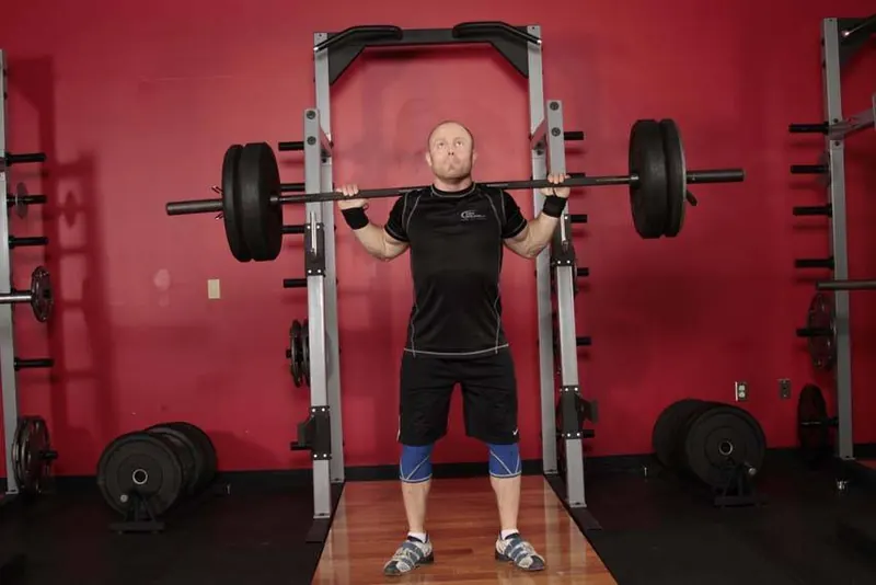 Push Press - Behind the Neck: starting position