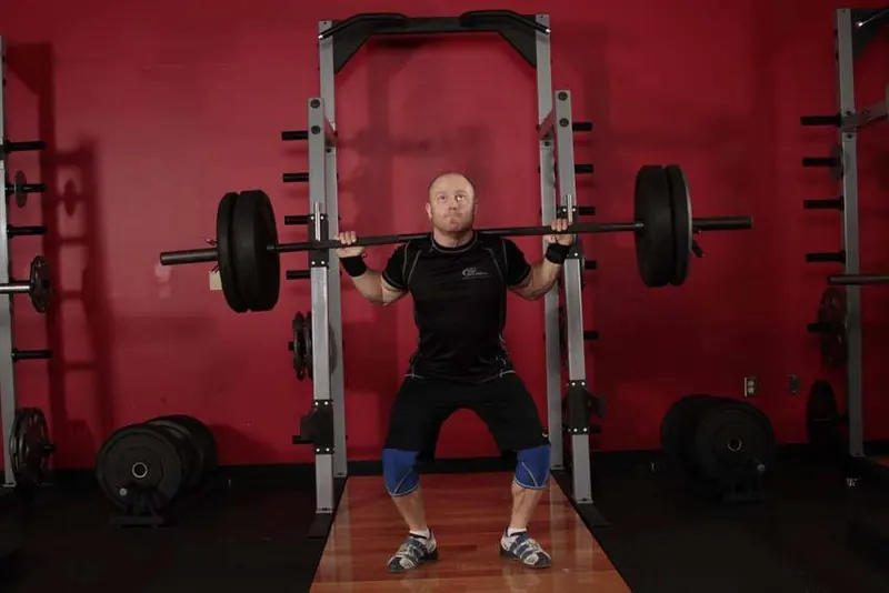 Push Press - Behind the Neck: end position