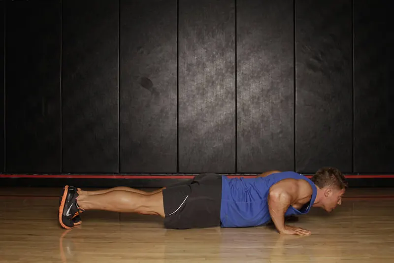 Push Up to Side Plank: end position