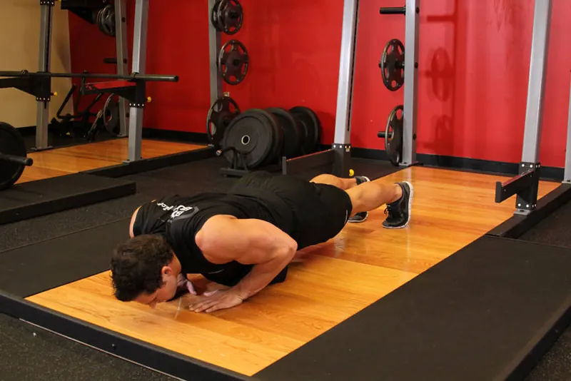 Pushups (Close and Wide Hand Positions): starting position