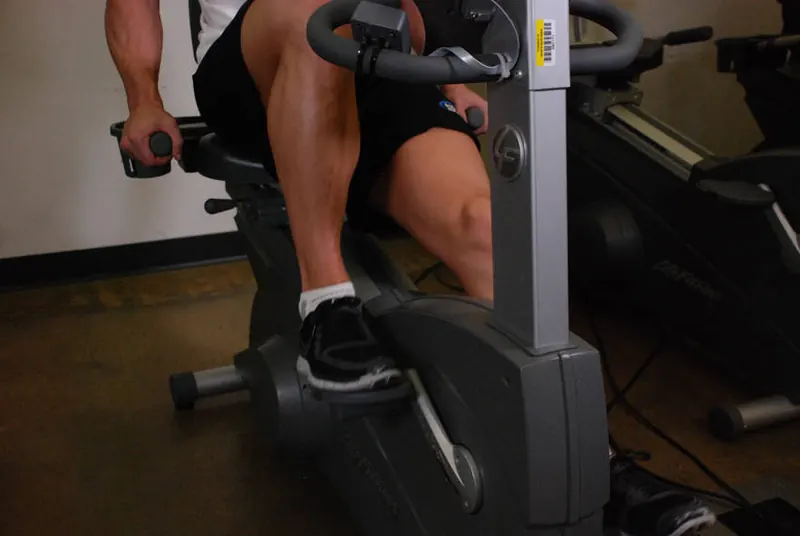 Recumbent Bike: end position