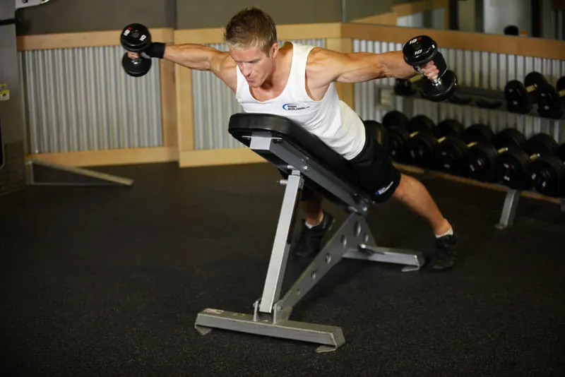 Reverse Flyes With External Rotation: end position