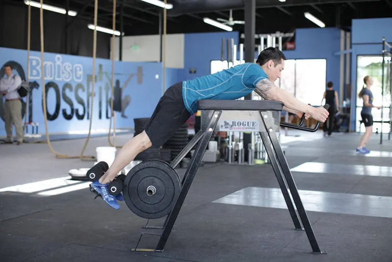 Reverse Hyperextension: end position