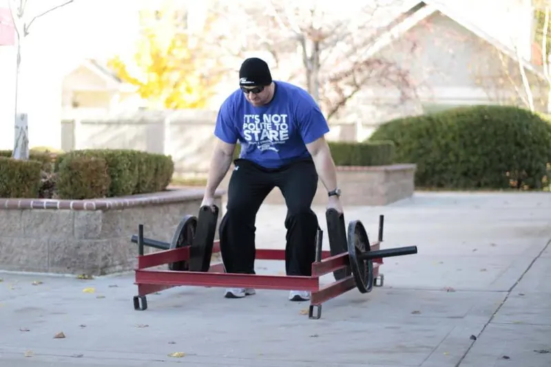 Rickshaw Deadlift: starting position