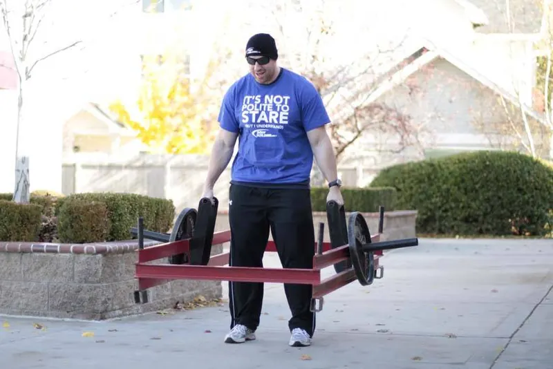 Rickshaw Deadlift: end position