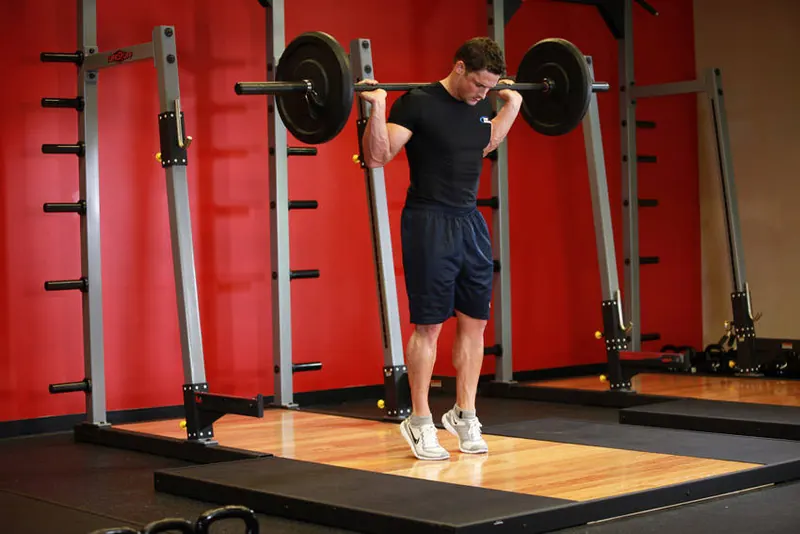 Rocking Standing Calf Raise: end position