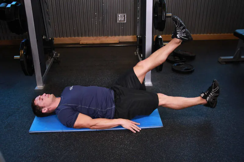 Scissor Kick: starting position