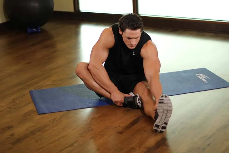 Seated Floor Hamstring Stretch: starting position