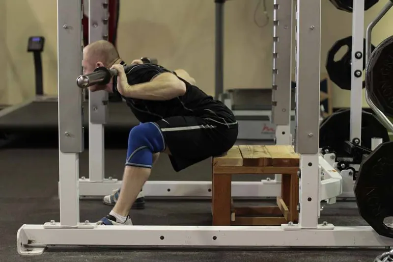 Seated Good Mornings: end position