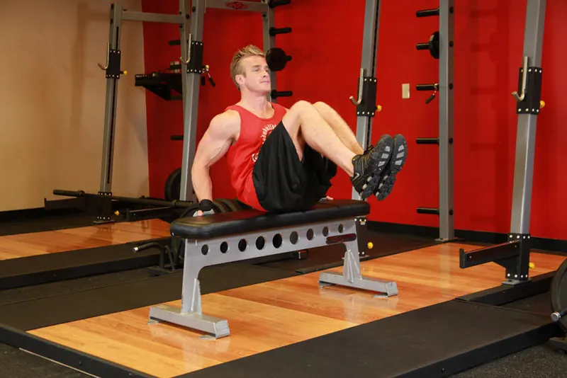 Seated Leg Tucks: starting position