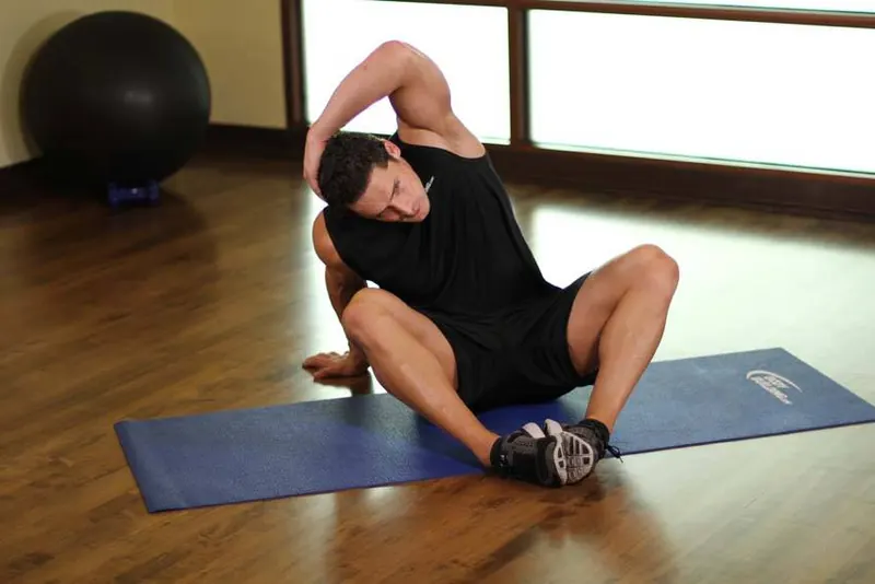 Seated Overhead Stretch: end position