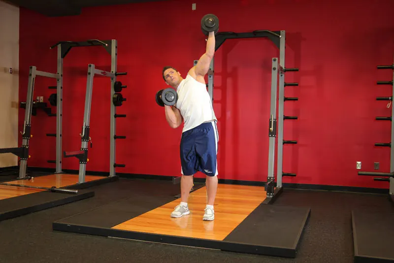 See-Saw Press (Alternating Side Press): end position
