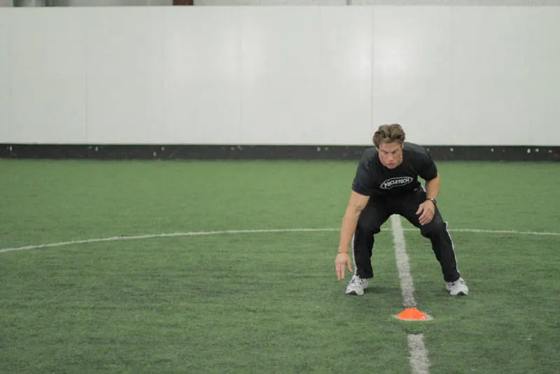 Side Standing Long Jump: starting position