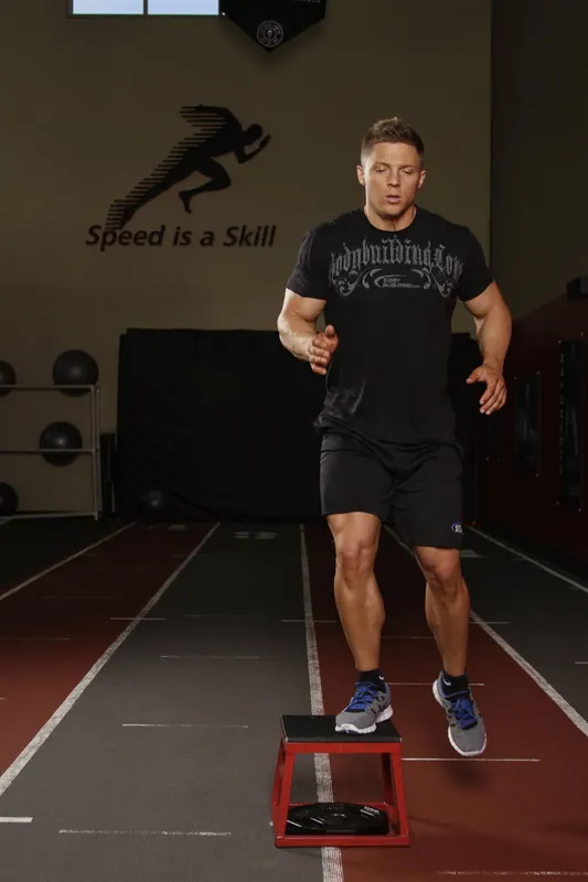 Side to Side Box Shuffle: end position