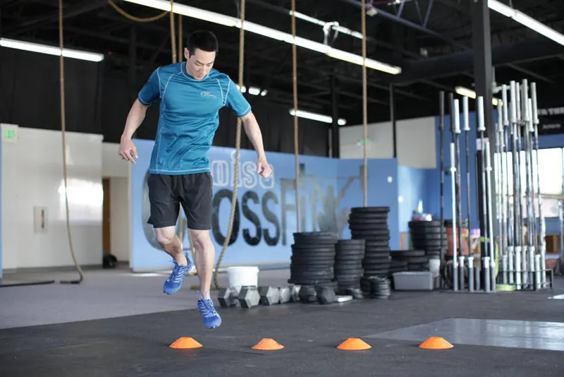 Single-Leg Lateral Hop: end position