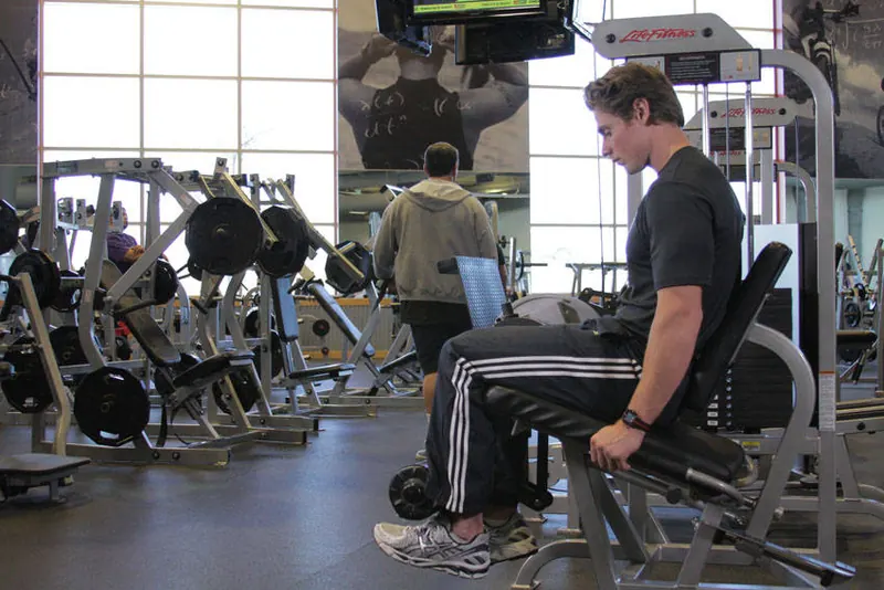 Single-Leg Leg Extension: starting position