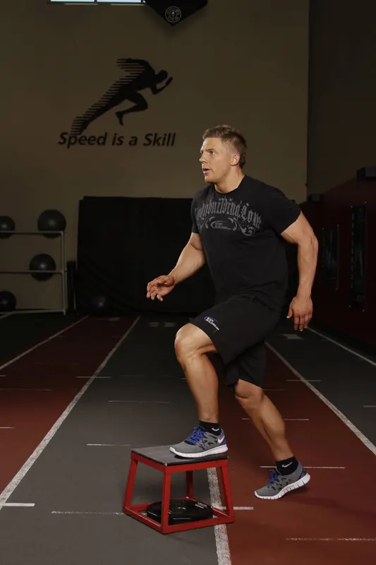 Single Leg Push-off: starting position