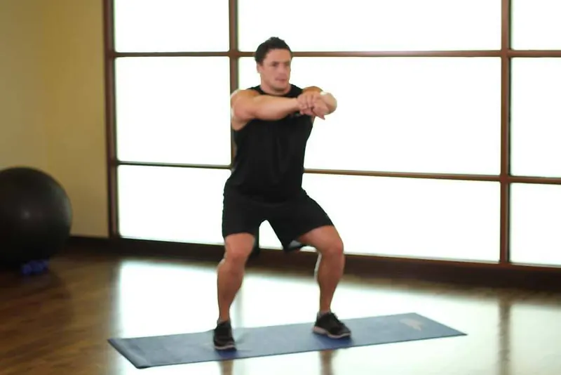 Sit Squats: end position
