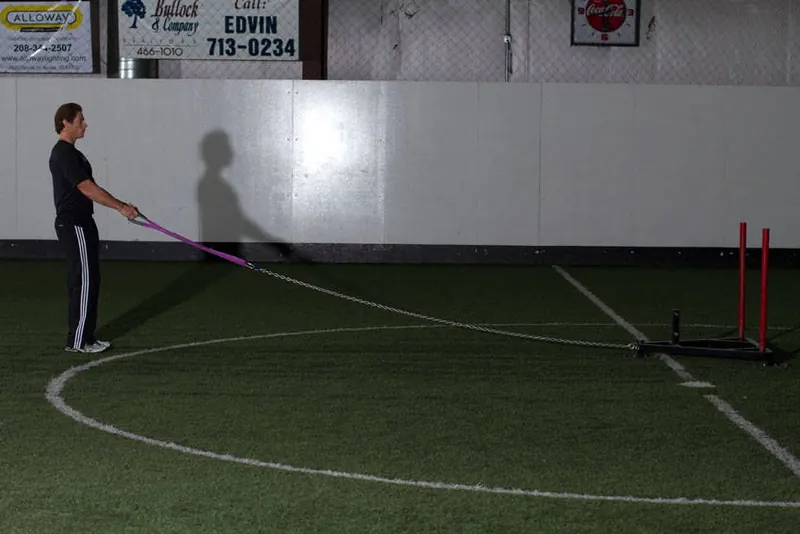Sled Reverse Flye: starting position