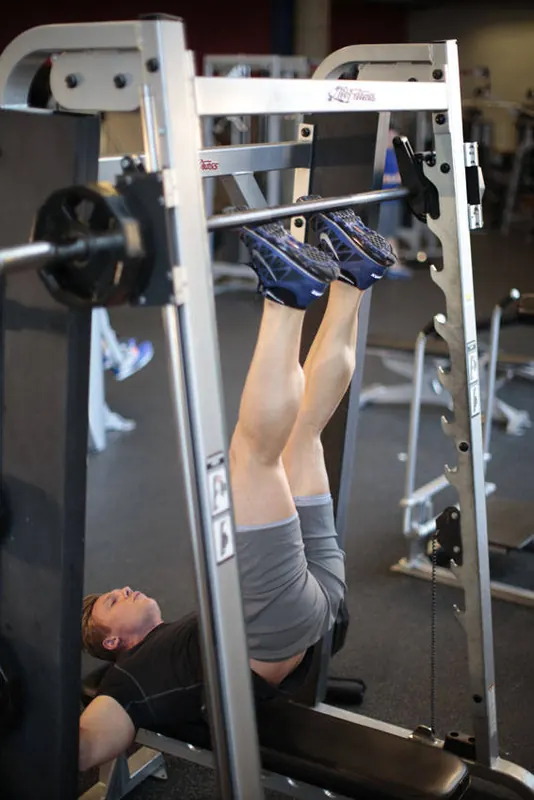 Smith Machine Hip Raise: end position