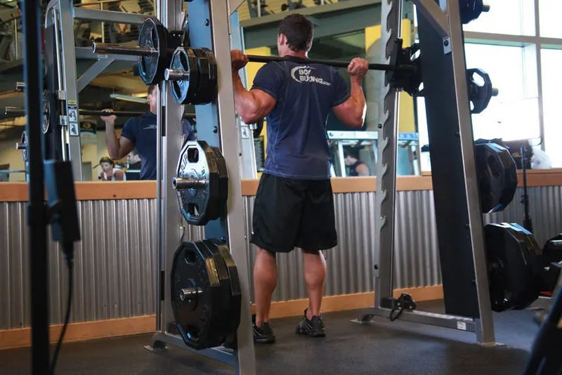Smith Machine Squat: end position