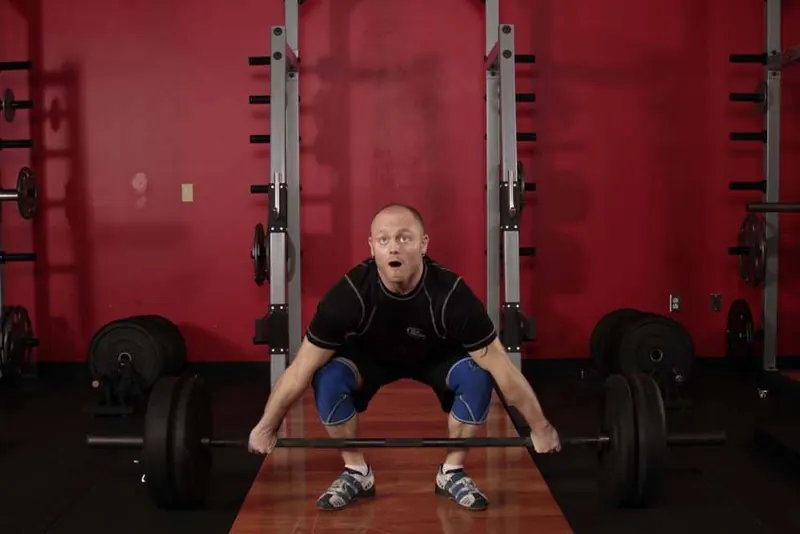 Snatch Deadlift: starting position