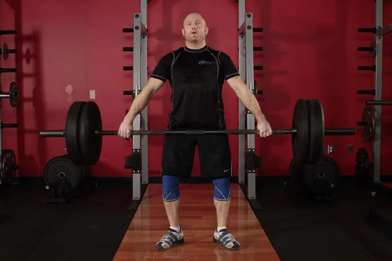 Snatch Deadlift: end position