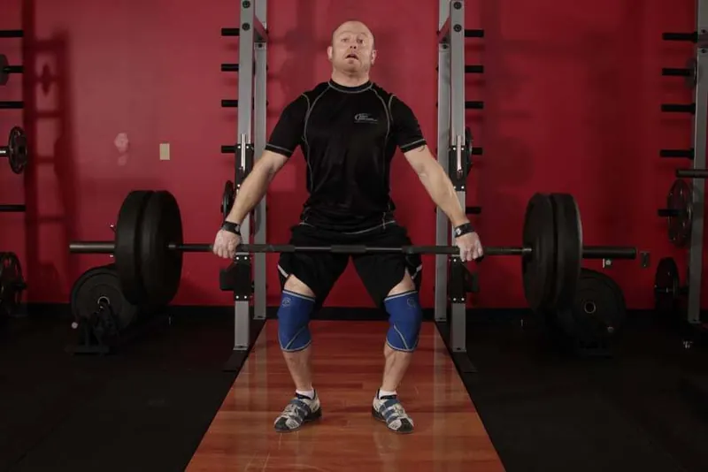 Snatch Pull: end position