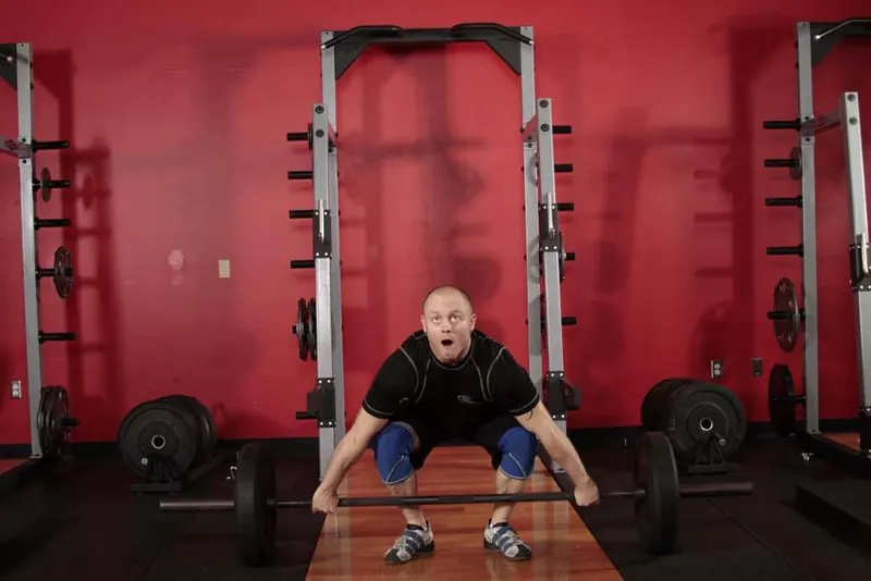 Split Snatch: starting position