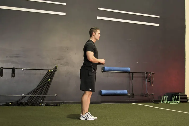 Standing Hip Circles: starting position