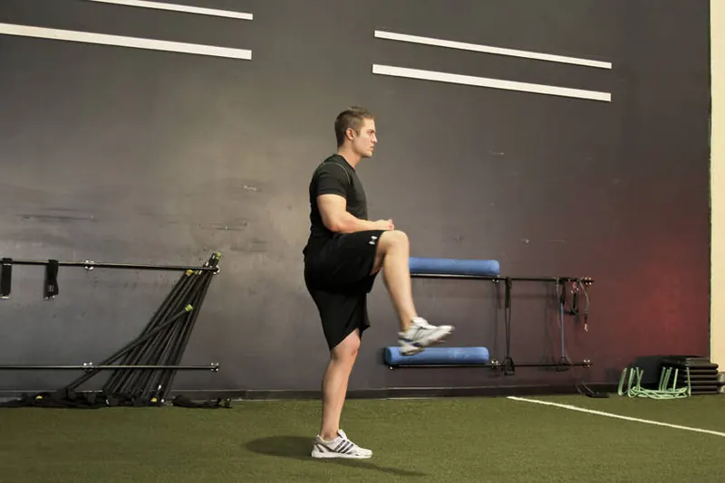 Standing Hip Circles: end position