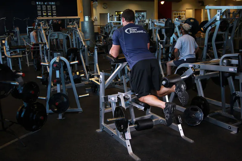 Standing Leg Curl: end position