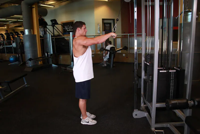 Straight-Arm Pulldown: starting position