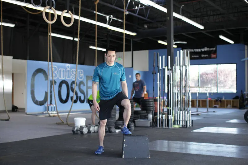 Stride Jump Crossover: starting position